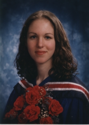 Lisa at 18, her High School graduation